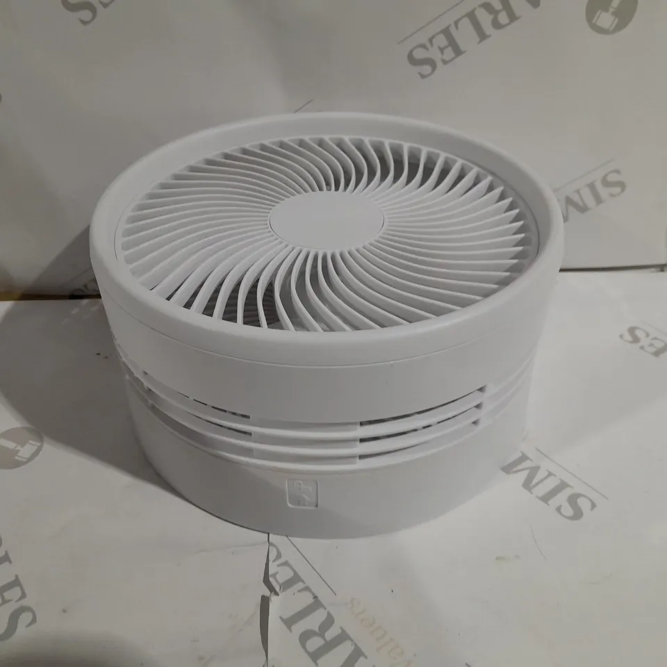 BELL & HOWELL RECHARGEABLE EXTENDABLE DESK & FLOOR FAN, WHITE