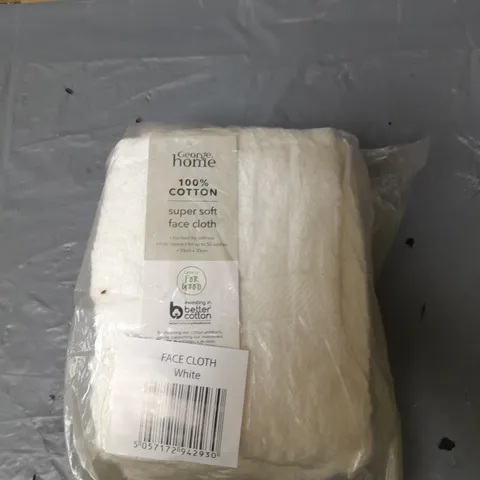 APPROXIMATELY 48 FACE CLOTHS - WHITE