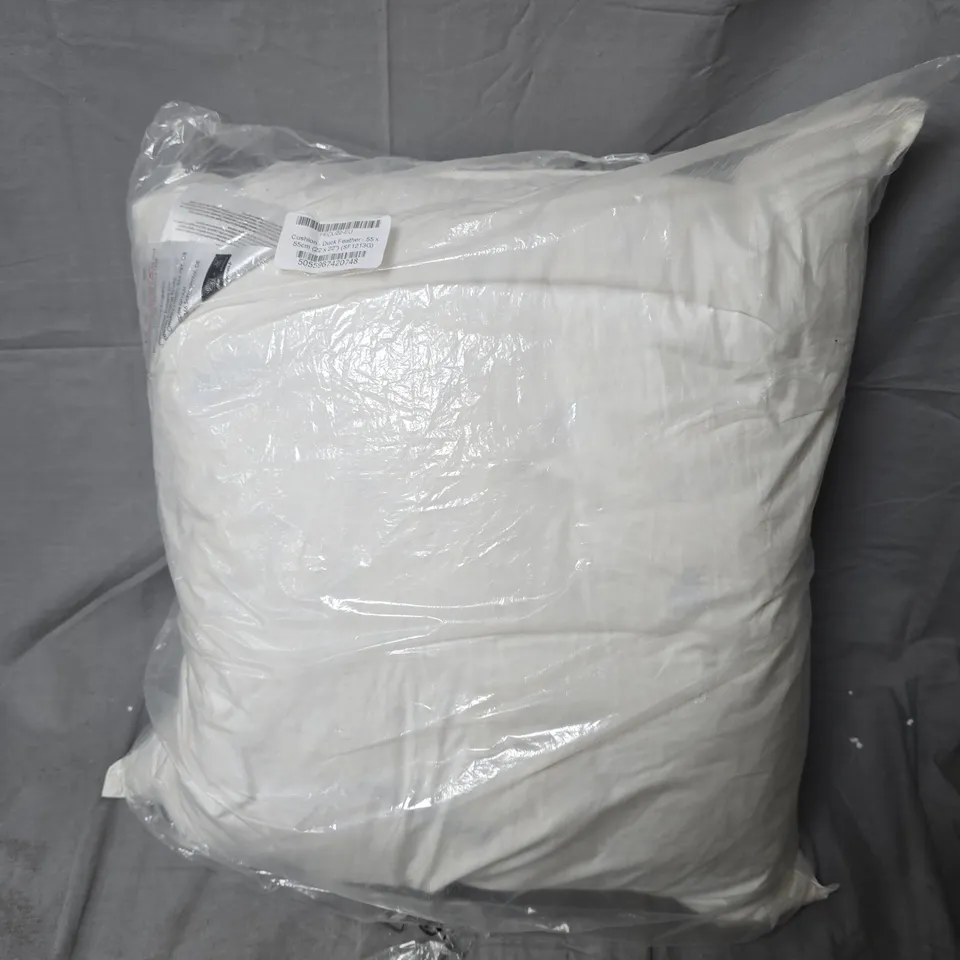 Duck Feather Cushion 55 x 55 cm (22" x 22"), white
