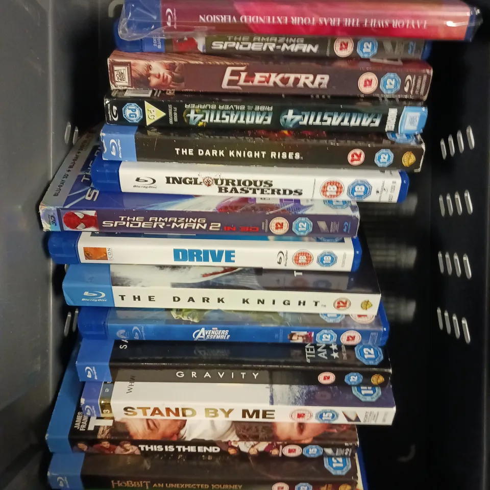 APPROXIMATELY 15 ASSORTED BLU-RAY FILMS TO INCLUDE THE DARK KNIGHT, GRAVITY, THE IS THE END ETC 