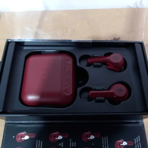 SKULLCANDY INDY TRUE WIRELESS EARBUDS - RED