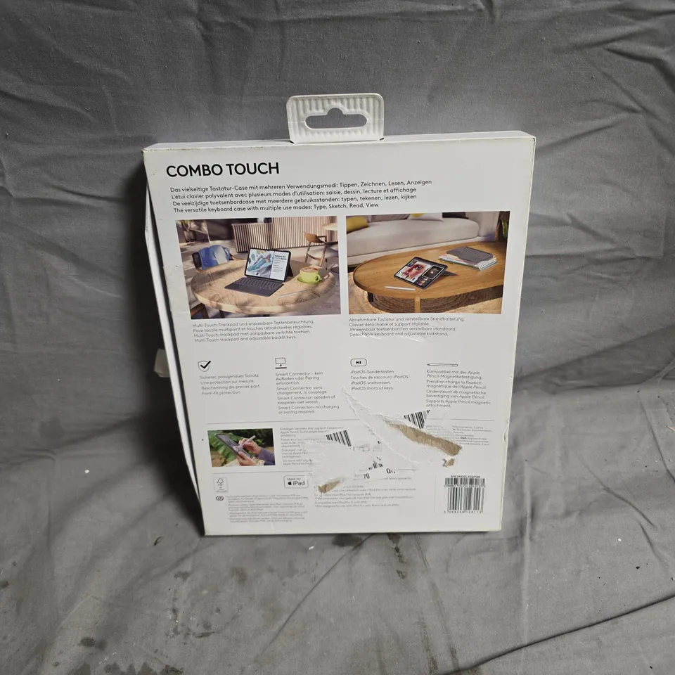 5 x LOGITECH COMBO TOUCH KEYBOARD CASE FOR IPAD PRO 11-INCH (M4) – BOXED. NON UK PRODUCT VERSIONS