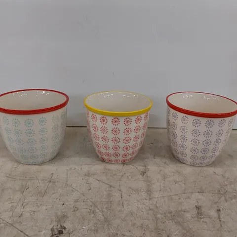 BOXED CERAMIC PLANT POT // SET OF 3 (1 BOX)
