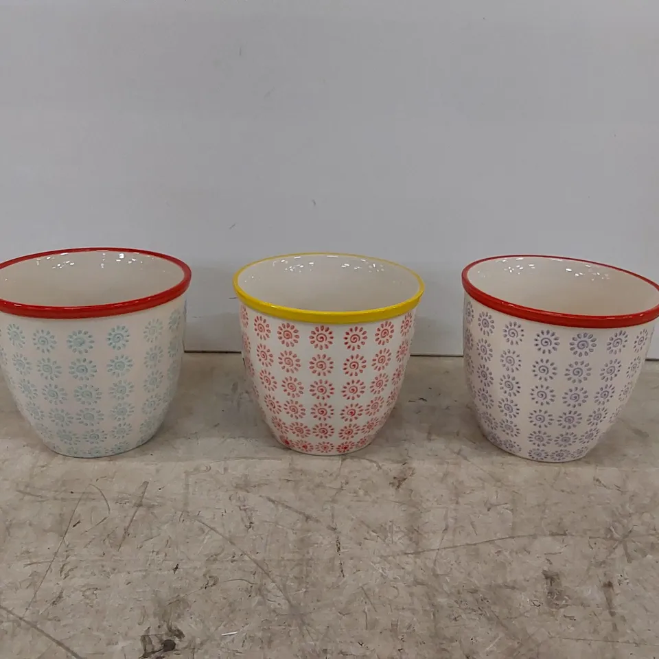 BOXED CERAMIC PLANT POT // SET OF 3 (1 BOX)