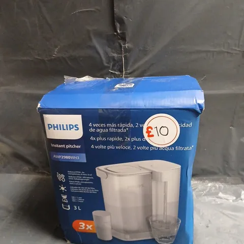 PHILIPS INSTANT PITCHER AWP2980WH3 – 3 LITRE, BOXED
