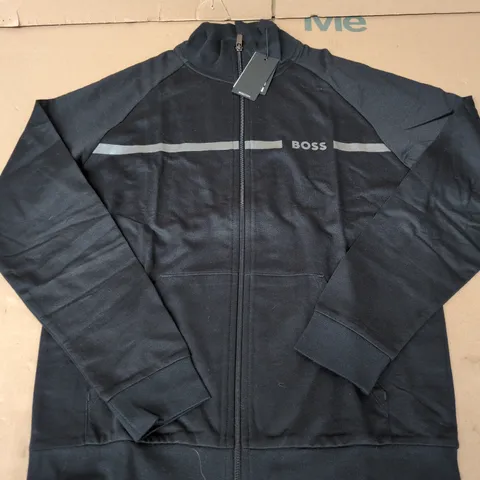 HUGO BOSS HOMEWEAR ZIP JACKET β BLACK SMALL