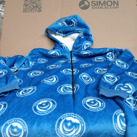 PORTSMOUTH FC LUXURY SHERPA ONESIE – BLUE, SIZE L
