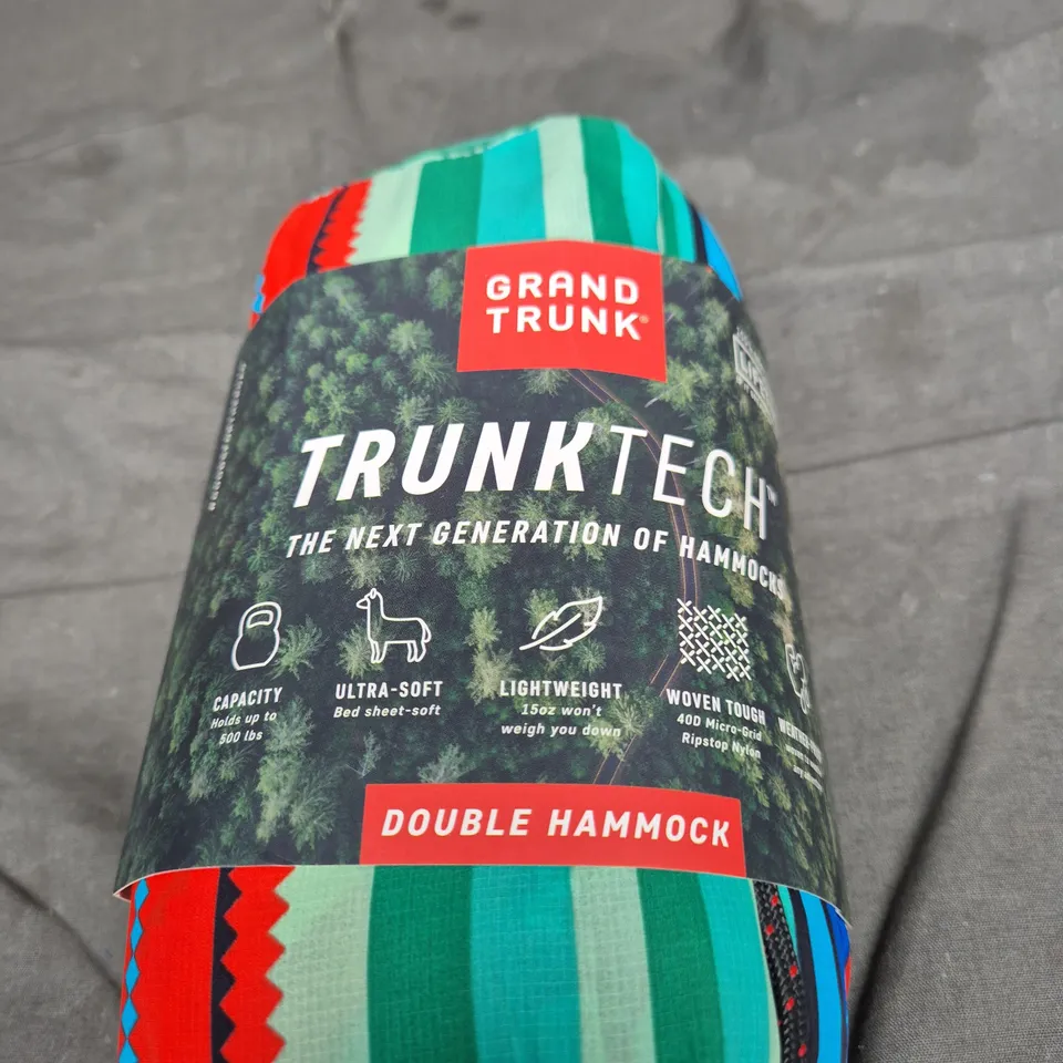 GRAND TRUNK TRUNKTECH DOUBLE HAMMOCK – COLOURFUL OUTDOOR HAMMOCK