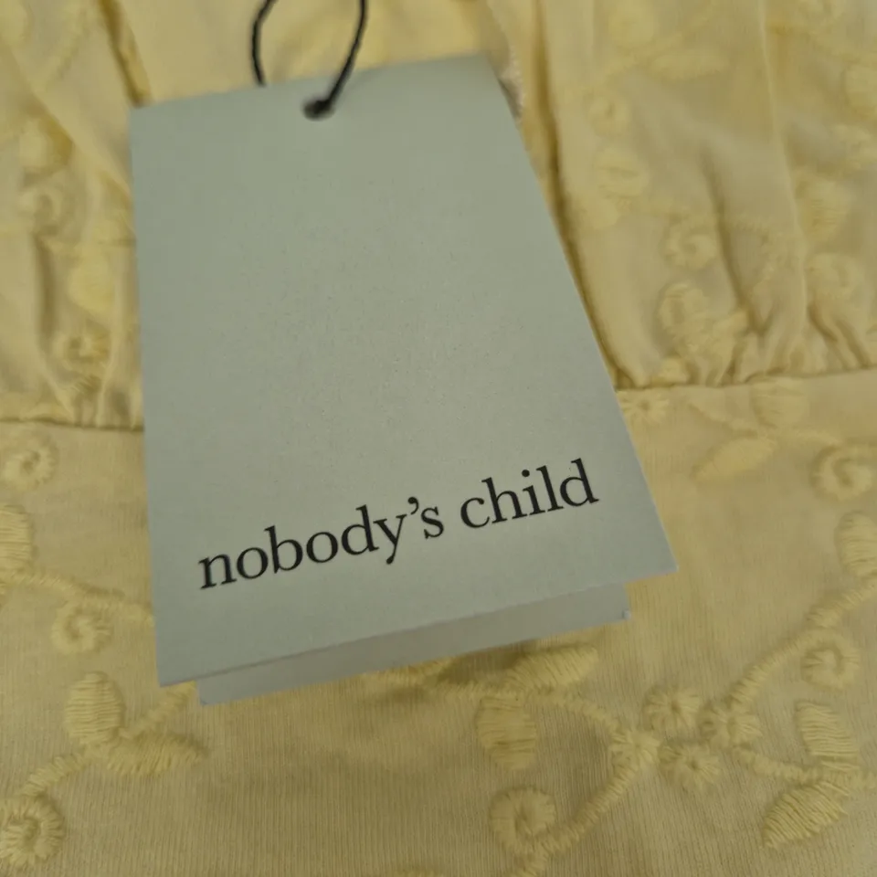 NOBODY'S CHILD MELISSA MIDI DRESS – YELLOW, UK 8 (EU 36, USA 4)