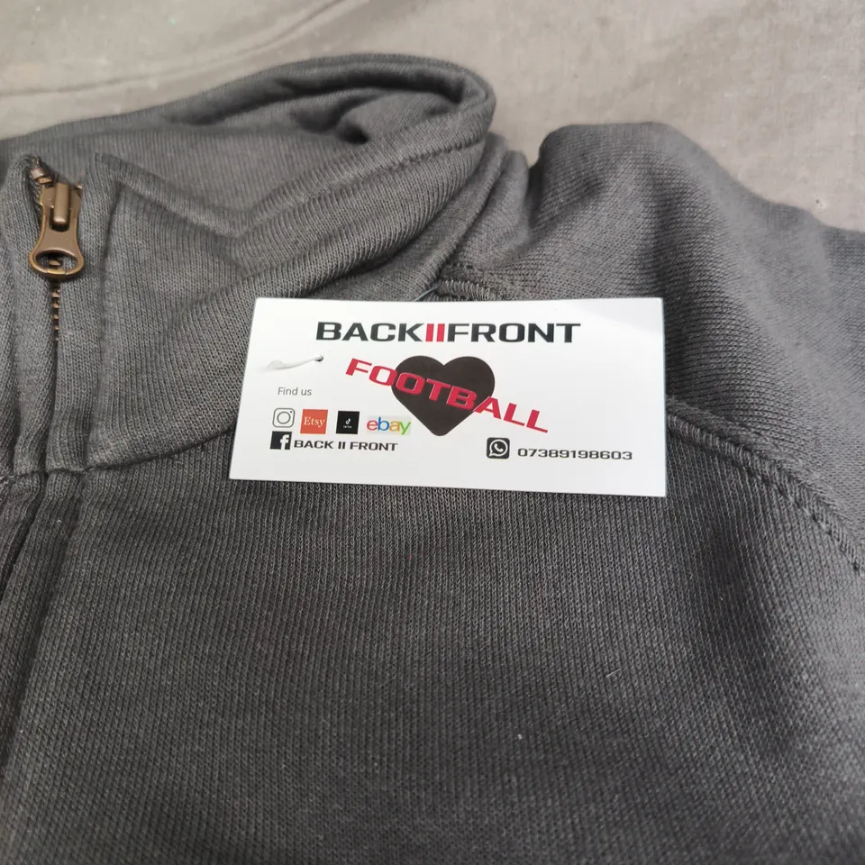 ARSENAL FOOTBALL CLUB GREY ZIP UP MEDIUM TOP (BACKIIFRONT FOOTBALL)