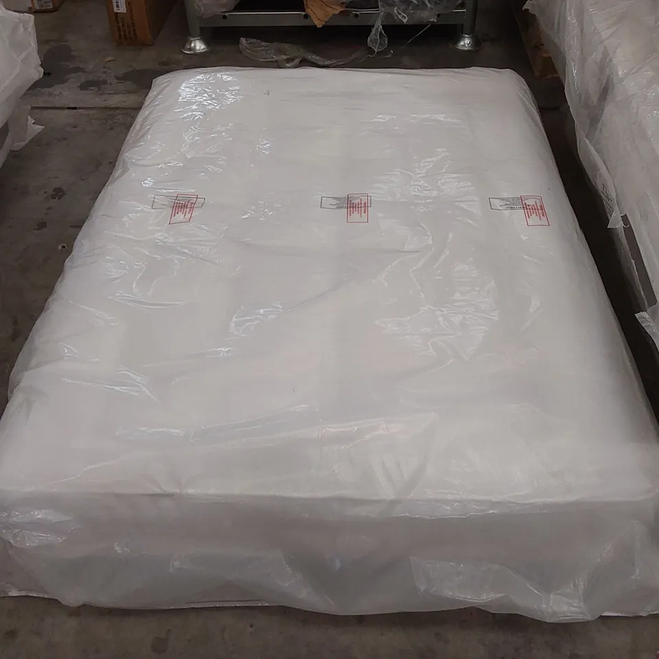 QUALITY BAGGED ASPIRE 4'6" DOUBLE SIZE TUFTED FRAMED POCKET MATTRESS 