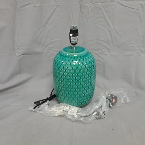 CHLOE STONEWARE TABLE LAMP - TEAL