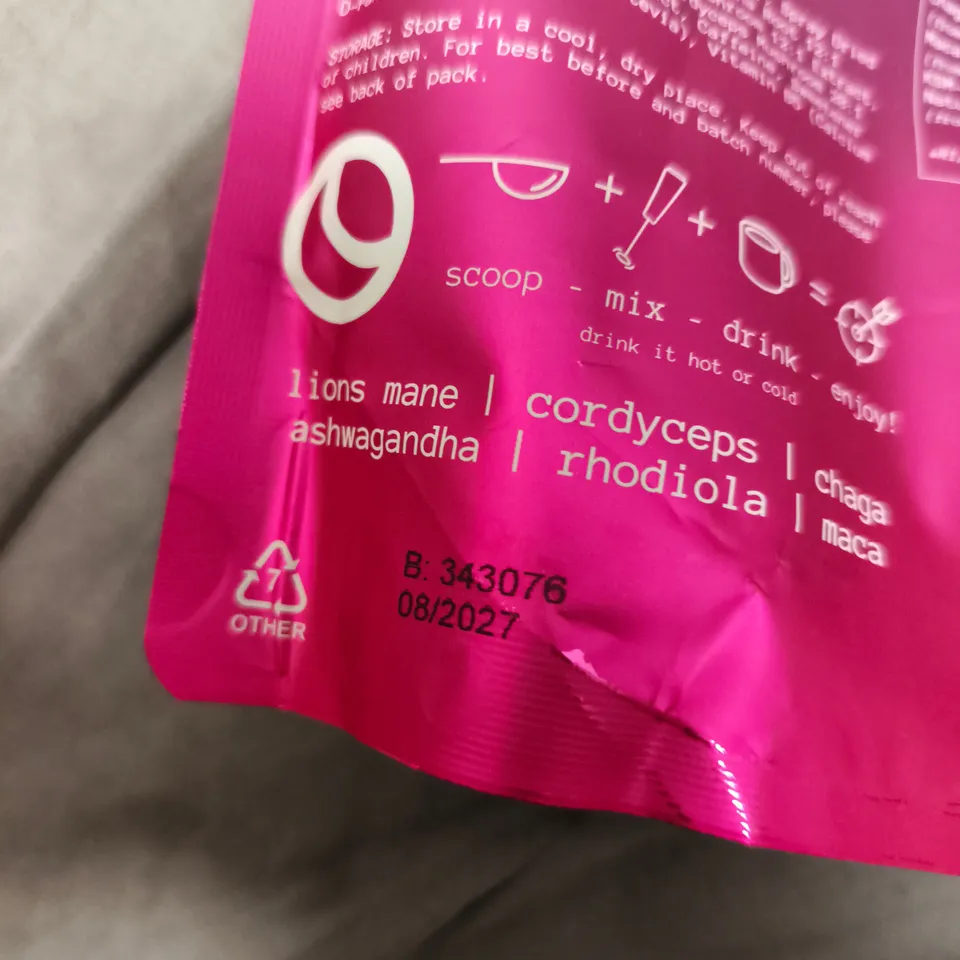 SPACEGOODS RAINBOW DUST COFFEE CARAMEL FLAVOUR – MUSHROOM + ADAPTOGEN SUPER BLEND, 240G