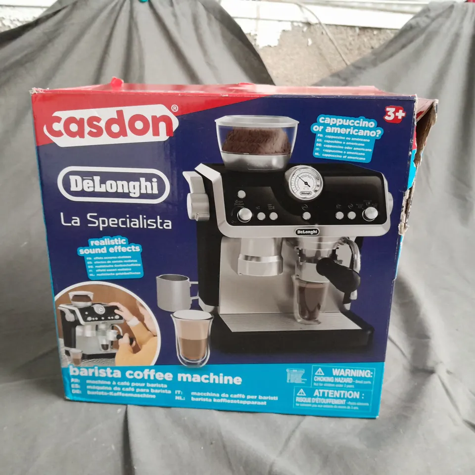 CASDON DELONGHI TOY COFFEE MACHINE