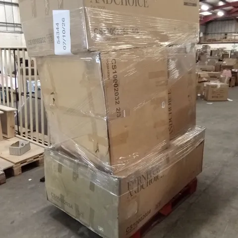 PALLET OF ASSORTED INCOMPLETE OR DAMAGED SOFA PARTS AND PIECES