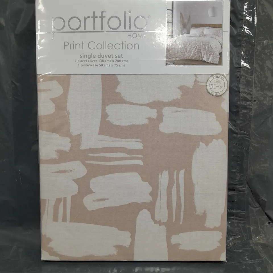 PORTFOLIO HOME PRINT COLLECTION DUSA SINGLE DUVET SET