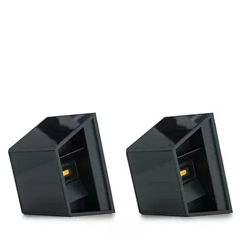 GARDEN REFLECTIONS 2 X RECTANGLE SOLAR WALL LIGHTS WITH SENSOR ADJUSTABLE ANGLE