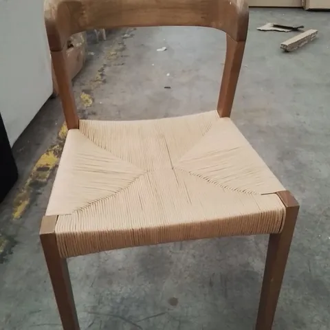STYLISH MODERN WICKER WOODEN SIDE/DINING CHAIR 