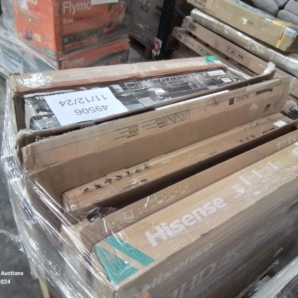 PALLET CONTAINING APPROXIMATELY 8 BOXED HD TELEVISIONS -UNTESTED-