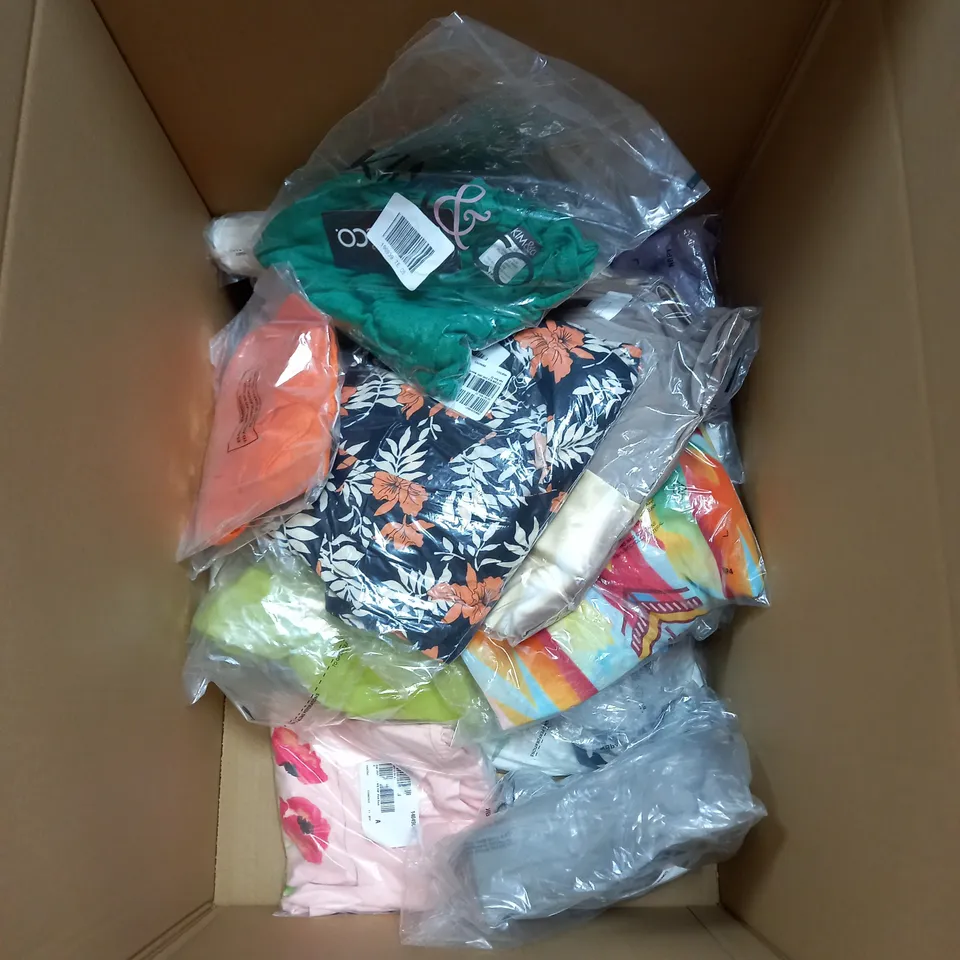 APPROXIMATELY 20 ASSORTED LADIES CLOTHING IN VARIES SIZES, COLOURS AND STYLES