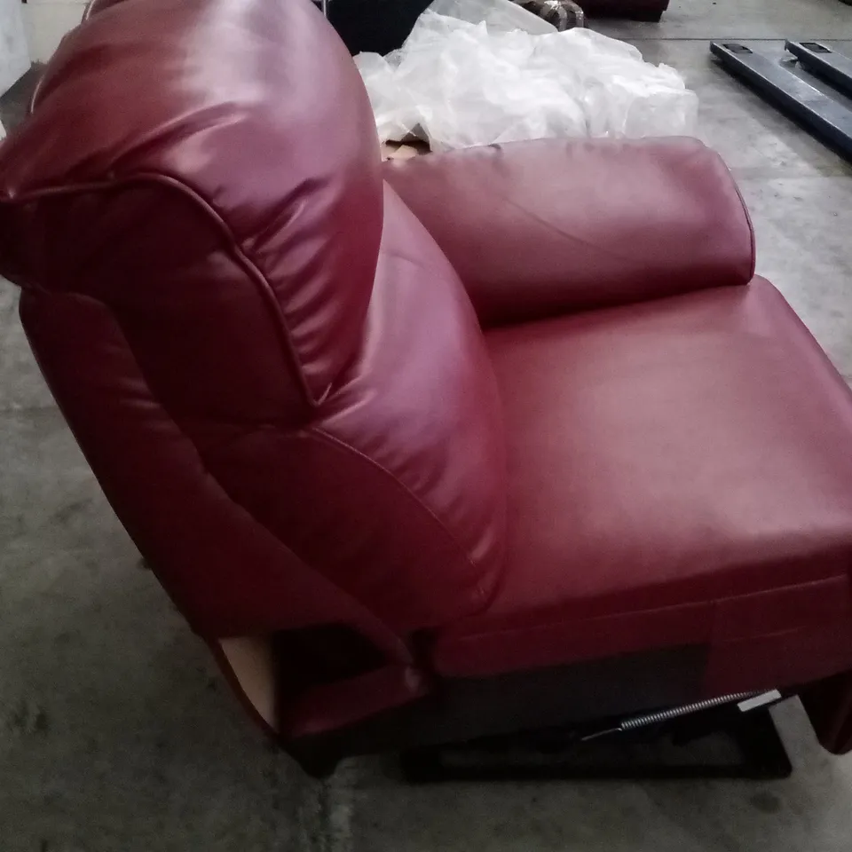 QUALITY DESIGNER CELINE RIGHT HAND ARM RECLINER RED