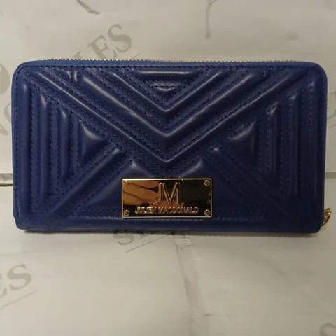 JULIEN MACDONALD LEATHER EFFECT PURSE IN COBALT
