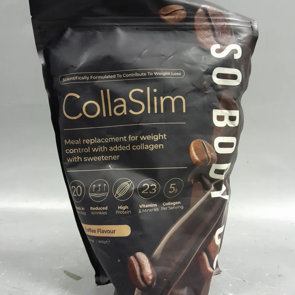 SEALED SO BODY CO COLLA SLIM MEAL REPLACEMENT - COFFEE - 800G 