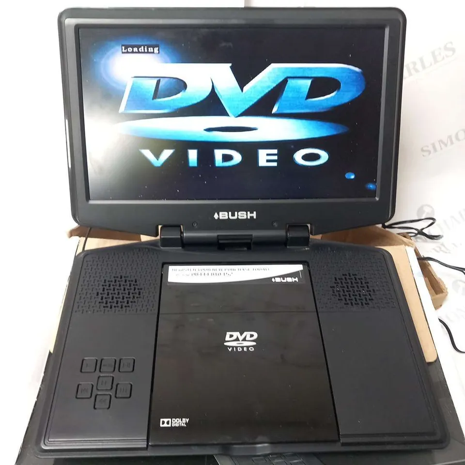 BOXED BUSH 12" PORTABLE DVD PLAYER BDVD26121