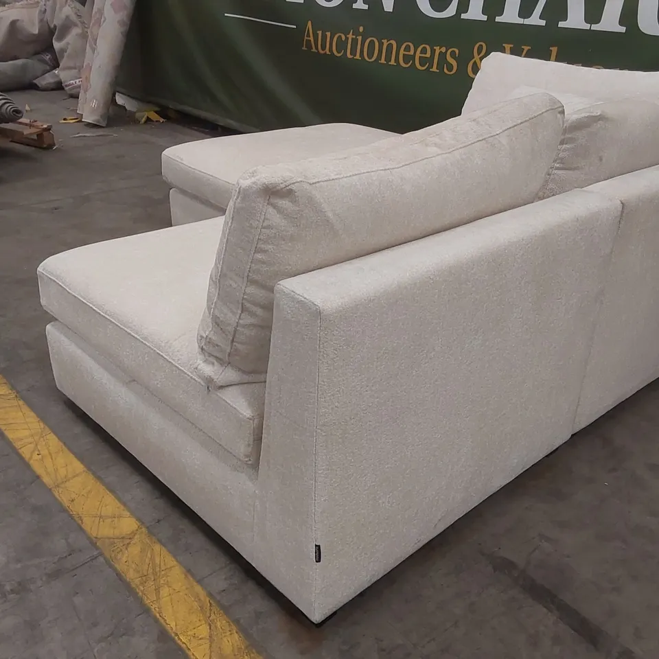 QUALITY DESIGNER MODSOFA FABRIC UPHOLSTERED CORNER SOFA