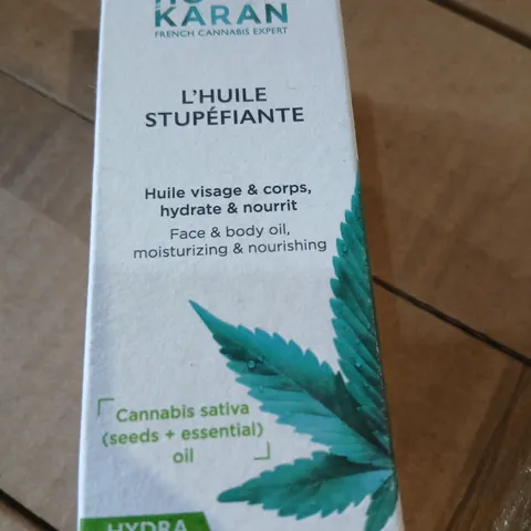 APPROXIMATELY 45 KARAN CANNABIS SATIVA SEED OIL – FACE & BODY HYDRATING OIL