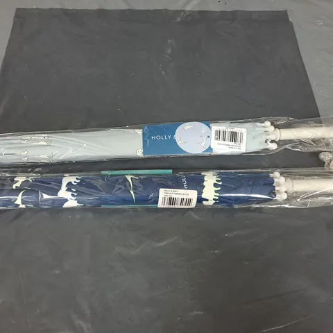BOX OF APPROXIMATELY 20 KIDS UMBRELLAS - BLUE DINOSAUR AND BLUE DALMATIAN