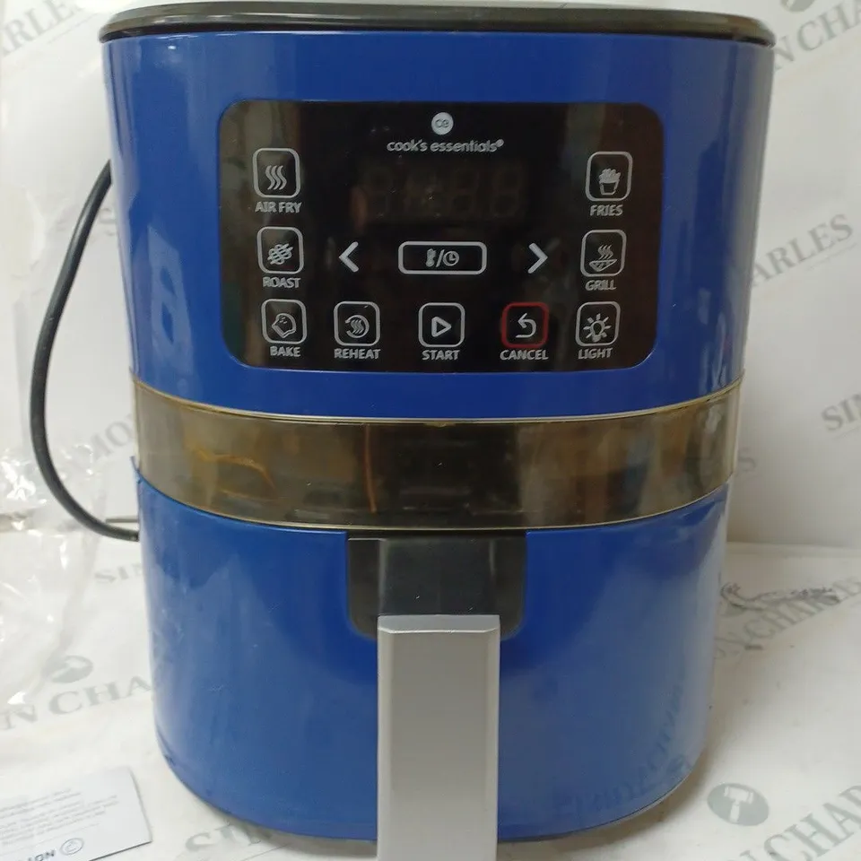 COOK'S ESSENTIALS 4.0L AIR FRYER - SAPPHIRE