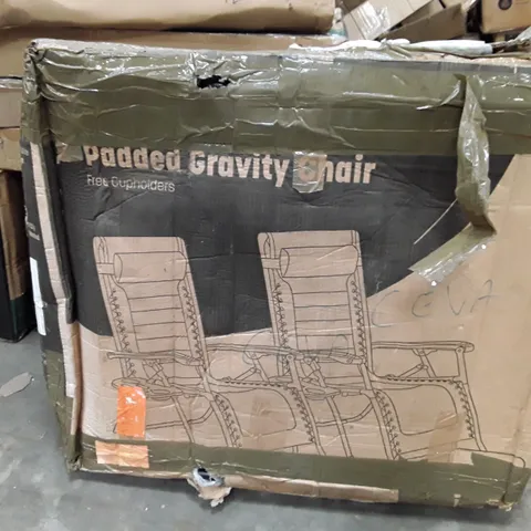 BOXED KEPLIN 2 PACK PADDED GRAVITY CHAIR