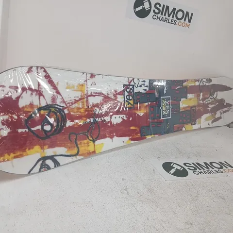 YES DICEY SNOWBOARD – 154 CM – YELLOW CITYSCAPE GRAPHIC