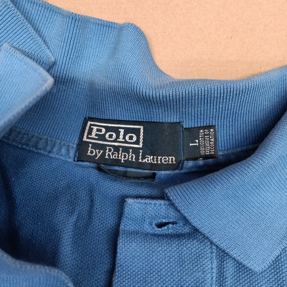POLO RALPH LAUREN BLUE LARGE POLO SHIRT