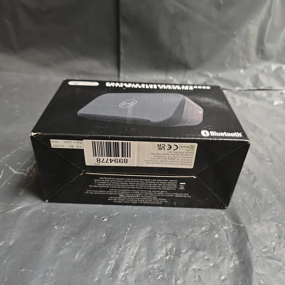 PORTABLE BLUETOOTH SPEAKER WITH WIRELESS CHARGING