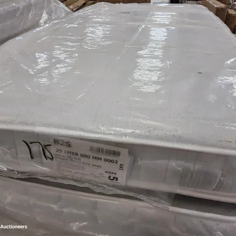 QUALITY BAGGED 3' SINGLE IMAGINE SPRUNG BUNK MATTRESS