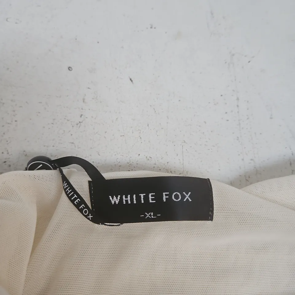 WHITE FOX BOUTIQUE BACK HOME MINI DRESS – CREAM, XL