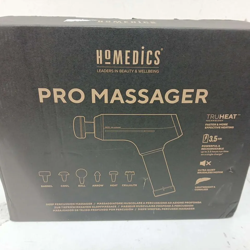 BOXED HOMEDICS PRO MASSAGER PGM-1000-EU