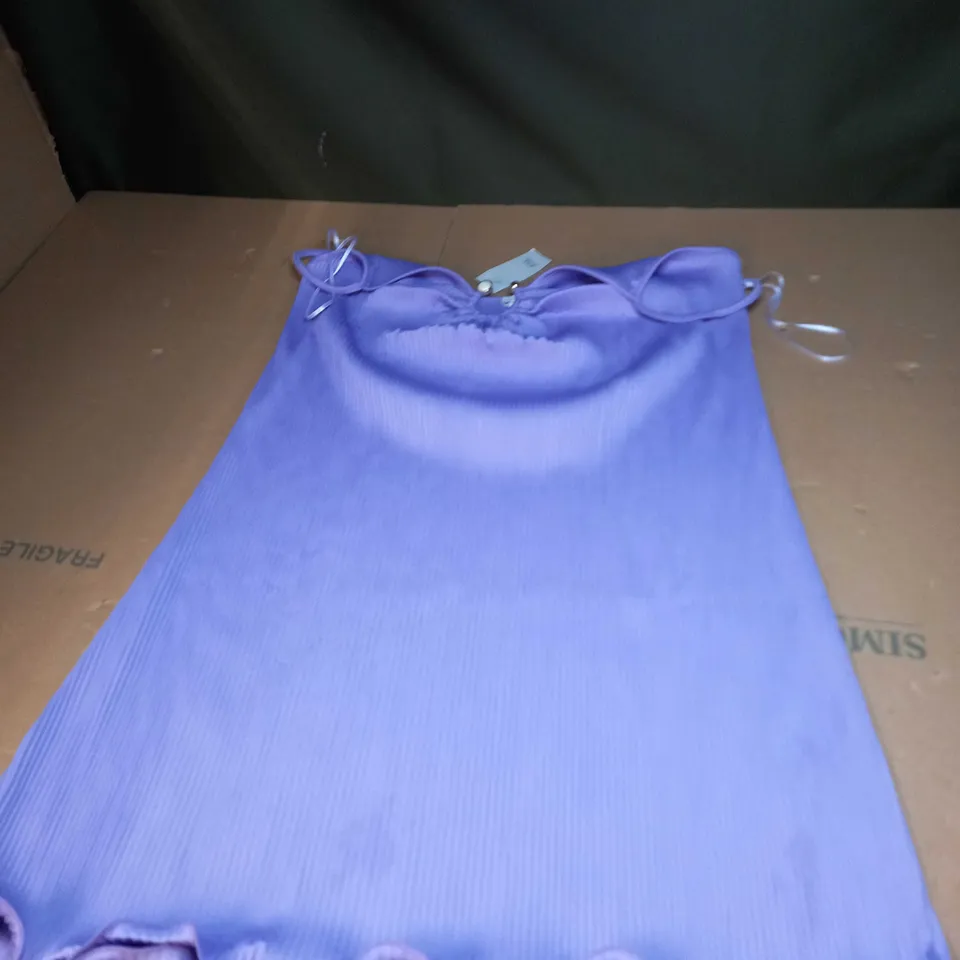 WOMENS PURPLE 90'S POOLSIDE TOP SIZE 16