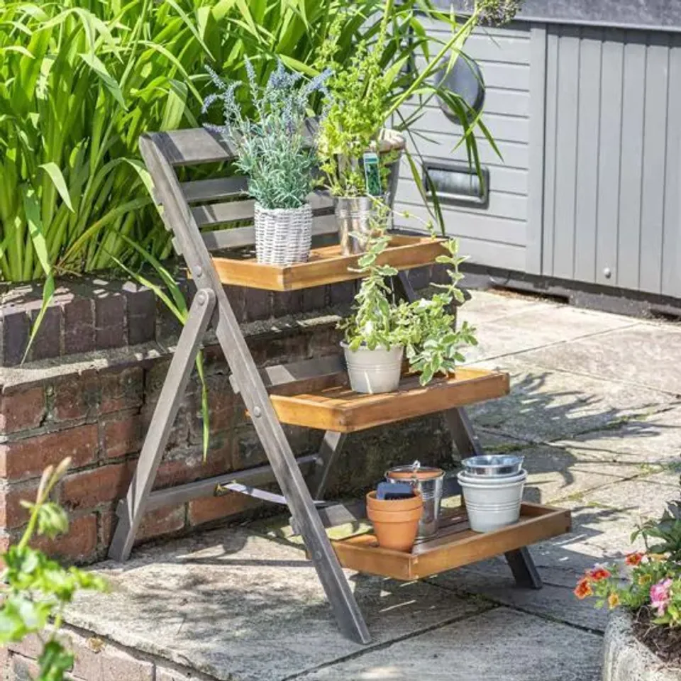 BOXED ROWLINSON ALDERLEY PLANT LADDER - SMALL (1 BOX)
