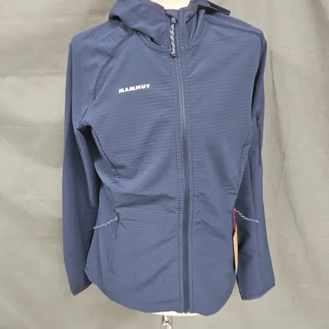 MAMMUT MADRIS LIGHT WOMENS HOODED JACKET IN MARINE BLUE SIZE M