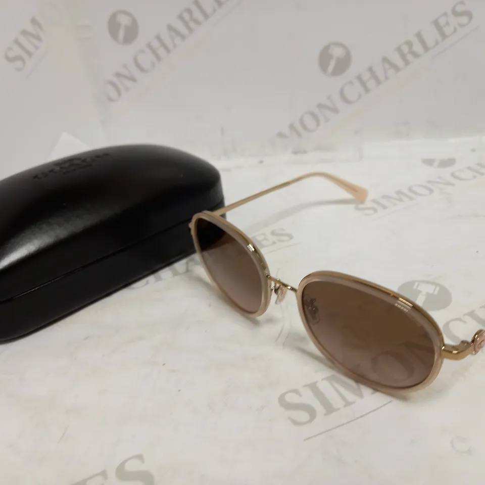 COACH MILKY PINK ROUND SUNGLASSES RRP £118