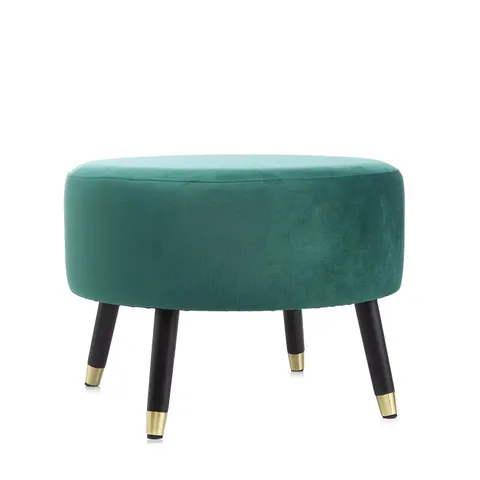 MY HOME STORIES FOOTSTOOL WITH GOLD TIPPED LEGS