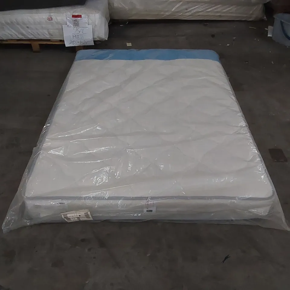 QUALITY BAGGED DOUBLE 135cm AIRSPRUNG LUXURY QUILTED MEDIUM MATTRESS RRP £229