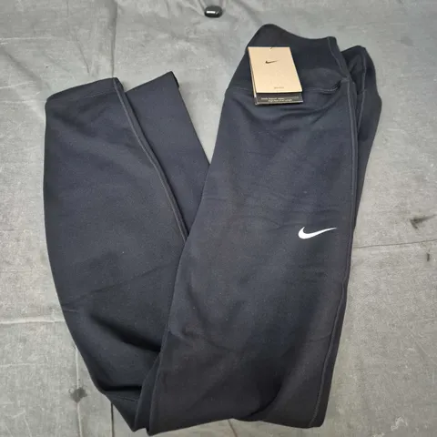 NIKE ONE DRI-FIT BLACK TRAINING TROUSERS WITH SWOOSH LOGO
