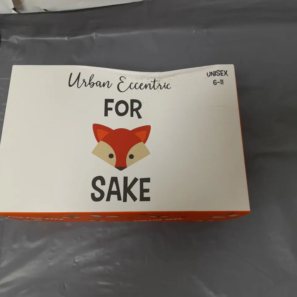 URBAN ECCENTRIC FOR FOX SAKE SOCKS X 3 PAIRS UNISEX SIZE 6-11
