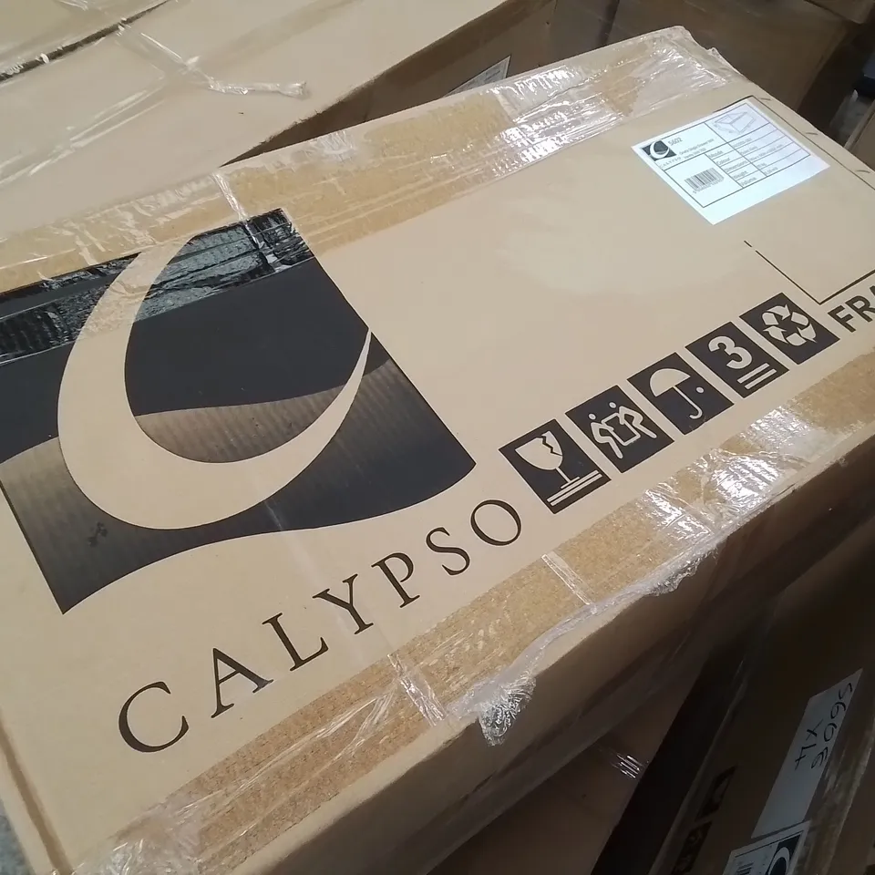 BOXED AS NEW CALYPSO ONETA SINGLE DRAWER WH VANITY UNIT IN DOVE GREY - 780X380X600MM