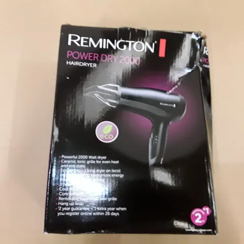 BOXED REMINGTON POWER DRY 2000 HAIRDRYER 