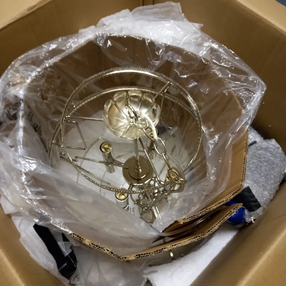 JOHN LEWIS ATHENEA CHANDELIER SMOKE/CLEAR 